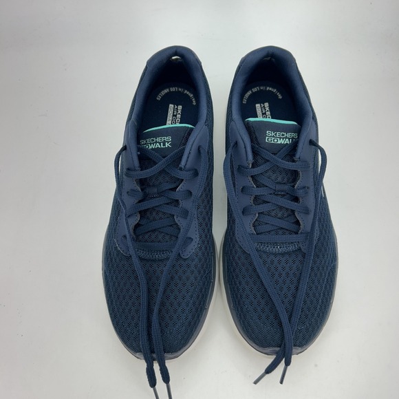 Skechers GOwalk Shoes Womens Size 10 Navy Air Cooled Goga Mat Sneakers - Picture 12 of 14